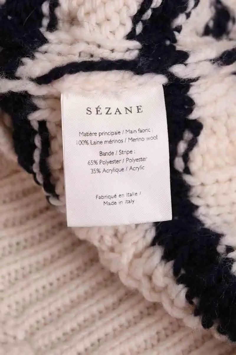 Pull Sézane Beige en Laine