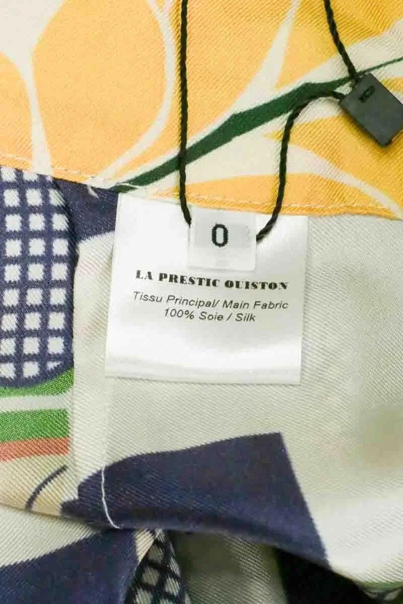 Pantalon La Prestic Ouiston Marine en Soie