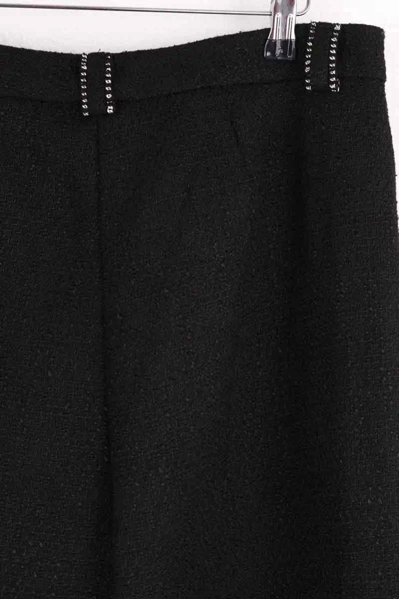 Pantalon droit Maje Noir en Synthétique