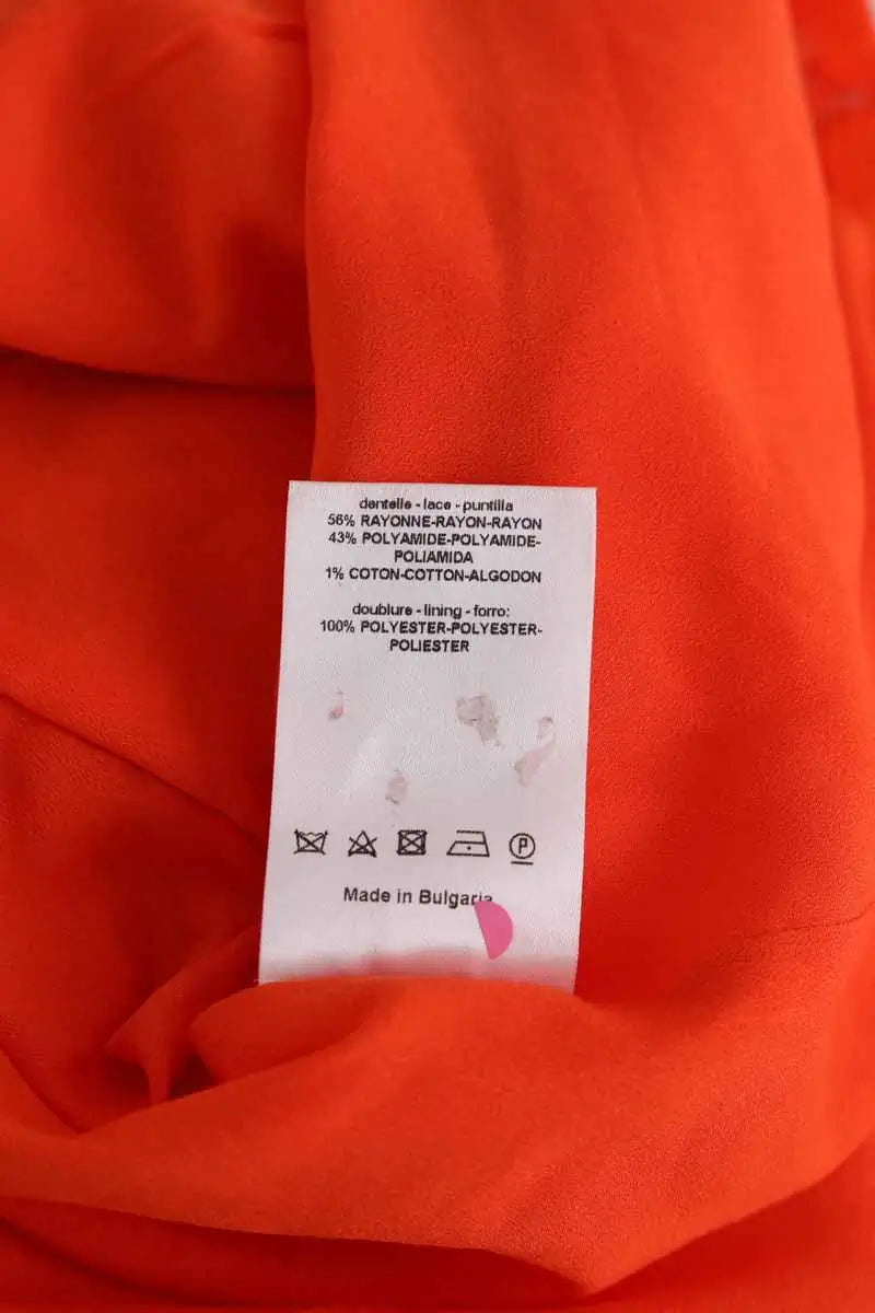 Cardigan Sandro Orange en Synthétique