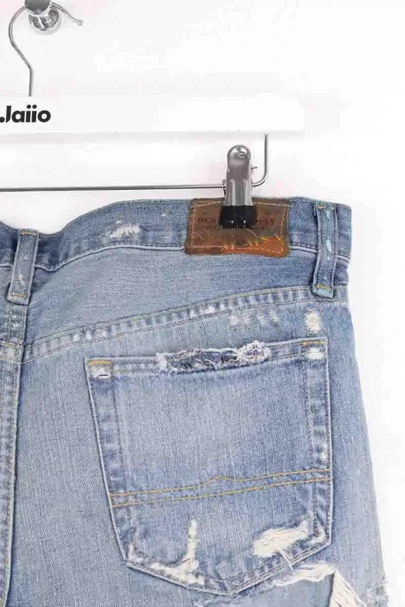 Jean boyfriend Ralph Lauren Bleu en Coton