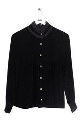 Blouse The Kooples Noir en Synthétique, taille XS - Seconde Main