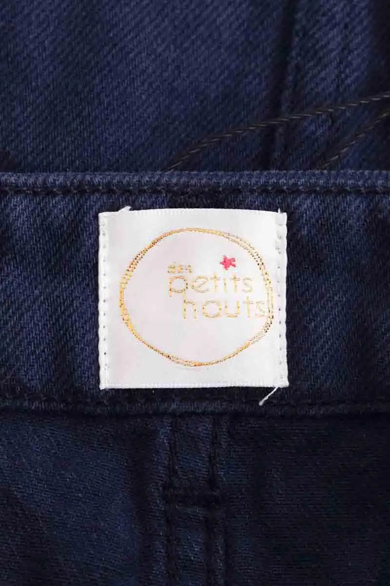 Mini jupe Des Petits Hauts Lubinau Bleu en Coton