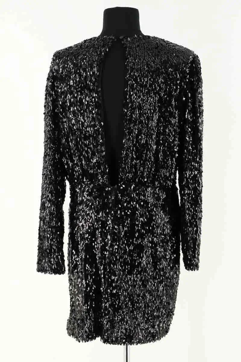 Robe à sequins Des Petits Hauts Noir en Synthétique