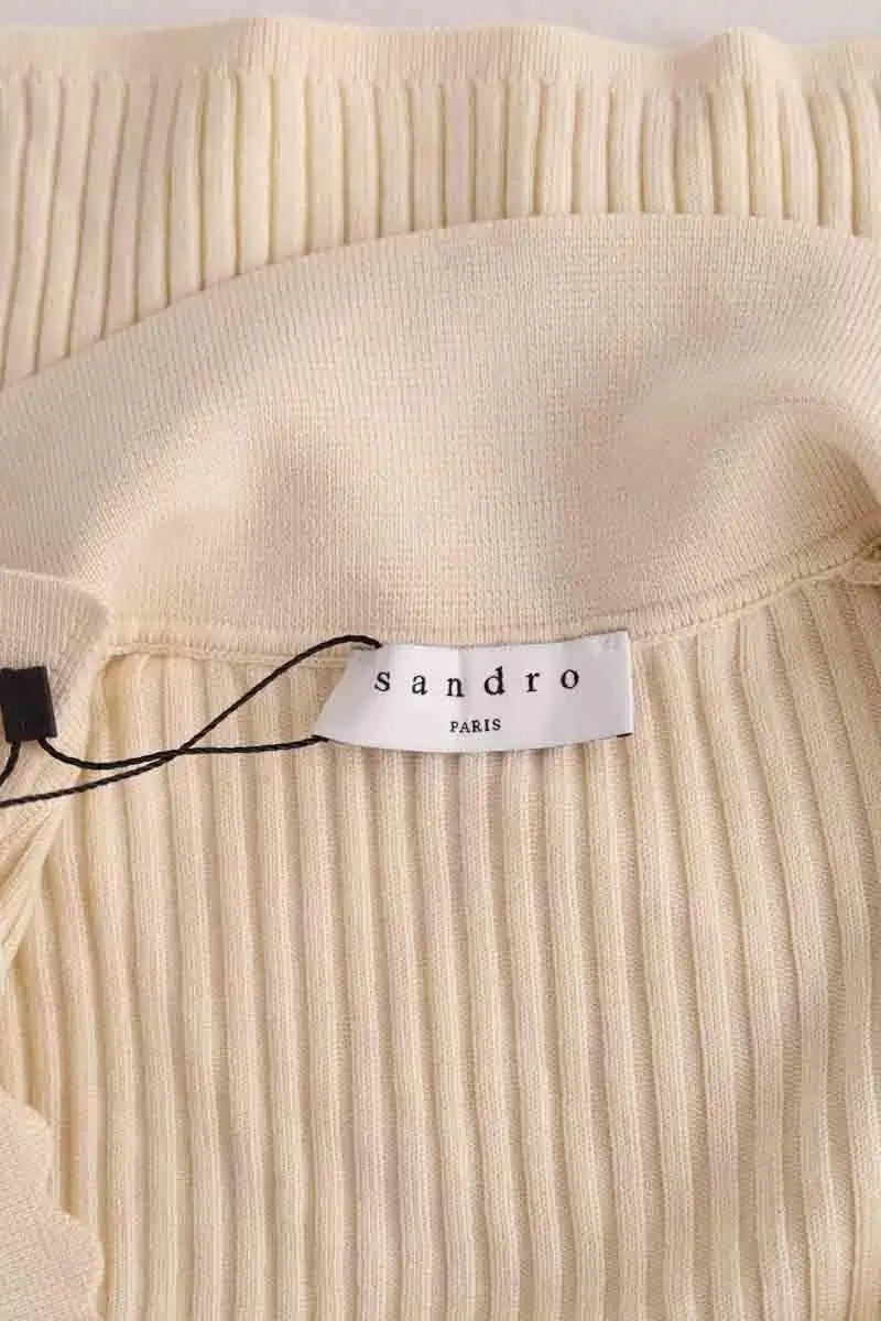 Polo Sandro Beige en Synthétique