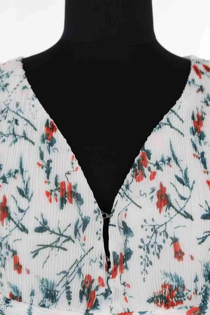 Robe Maje Blanc en Viscose