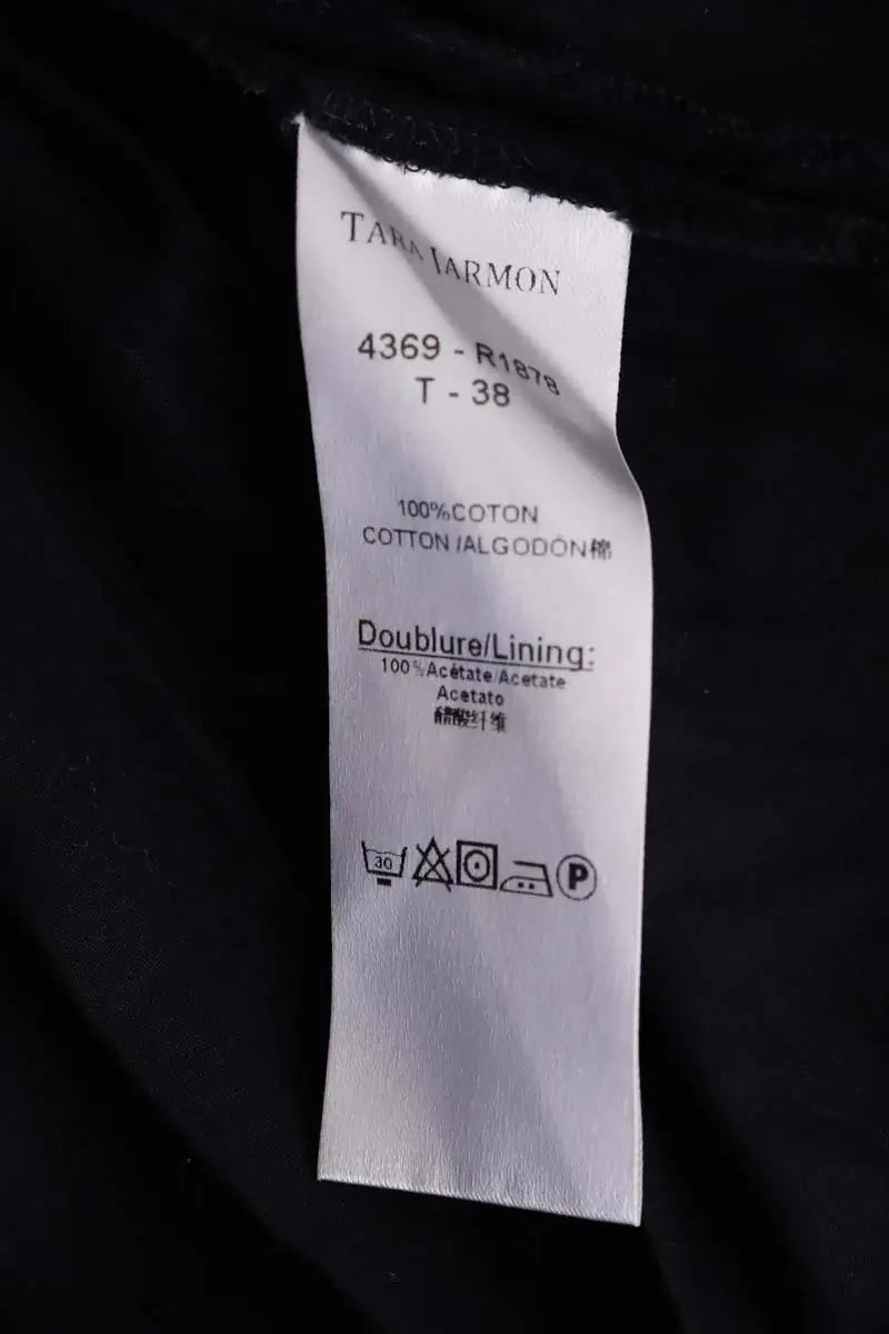 Robe Tara Jarmon Noir en Coton