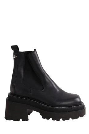 Boots Sandro Noir en Cuir, taille 36 - Seconde Main