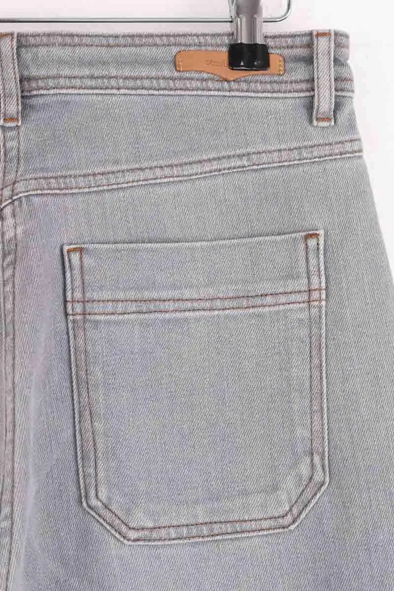Jean large Sessun Captain Denim Gris en Coton