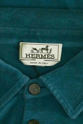 Polo Hermès Bleu en Coton