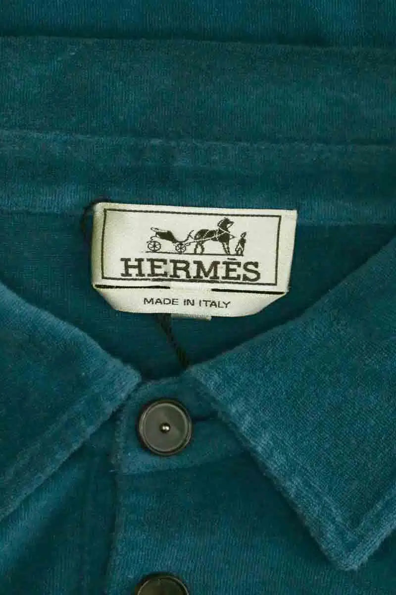 Polo Hermès Bleu en Coton
