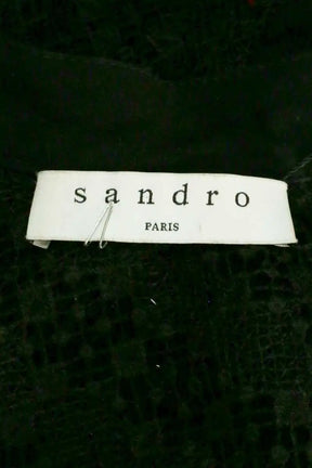 Robe Sandro Noir en Synthétique