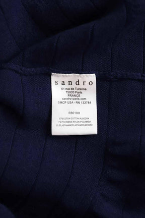 Mi-longueur Sandro  Bleu