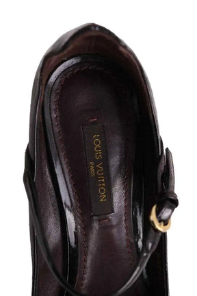 Talons Louis Vuitton Noir en Cuir verni