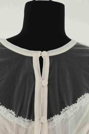 Top sans manche La Perla Beige en Soie