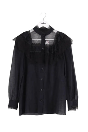Chemise Saint Laurent Noir en Coton, taille M - Seconde Main