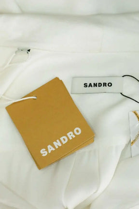 Blouse Sandro Blanc en Viscose