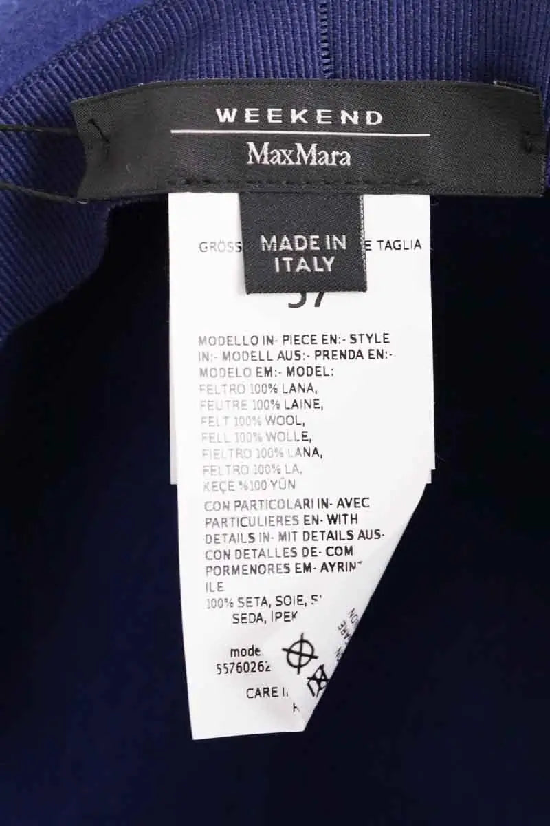 Panama Max Mara Bleu en Laine