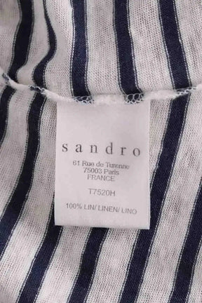 Top Sandro Blanc en Lin