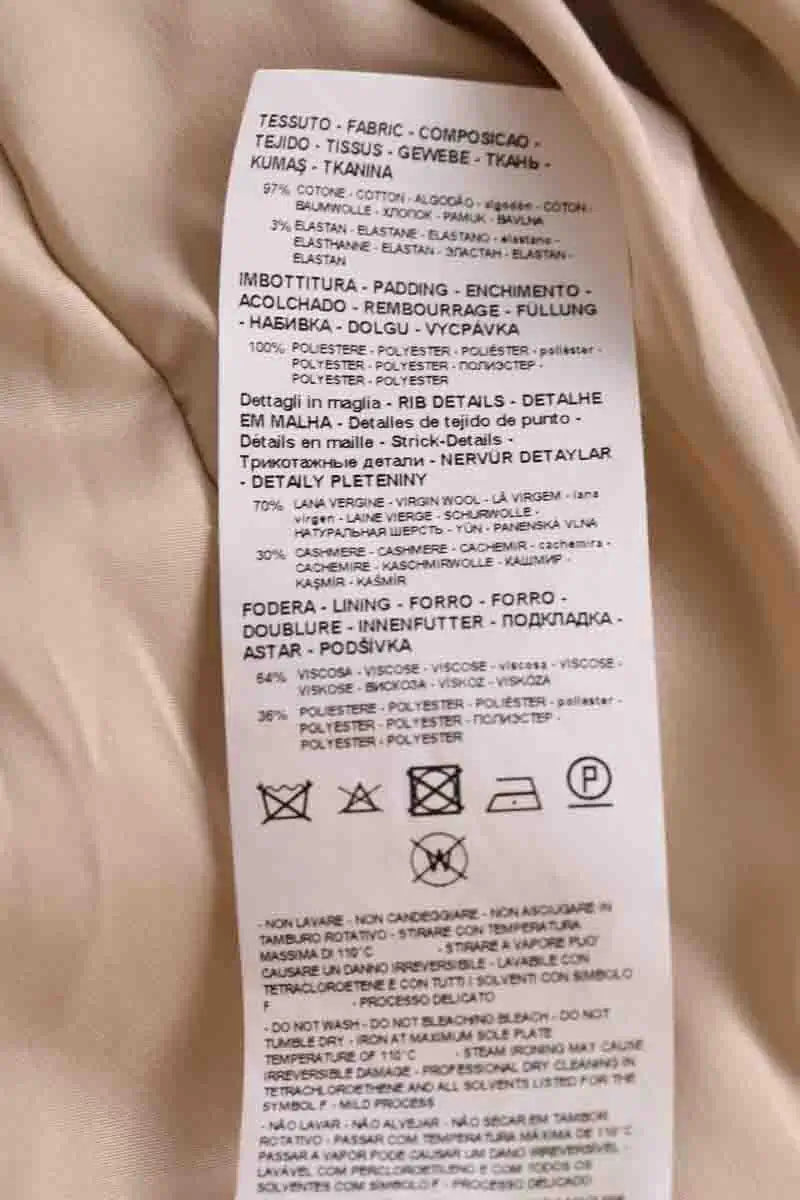 Blouson Emporio Armani Beige en Coton