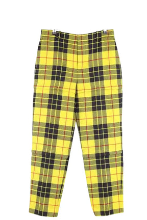 Pantalon droit Balenciaga Jaune en Laine, taille L - Seconde Main
