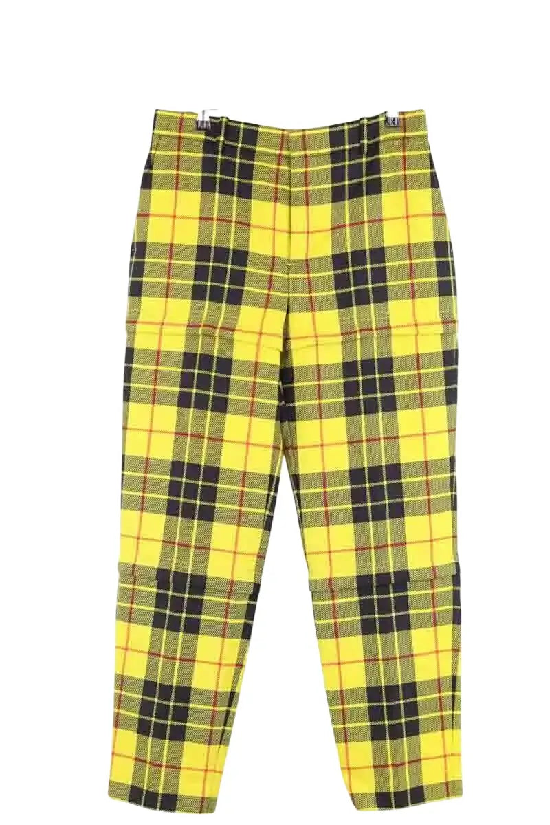 Pantalon droit Balenciaga Jaune en Laine, taille L - Seconde Main