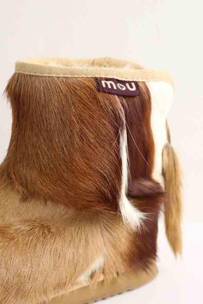 Boots Mou  Marron