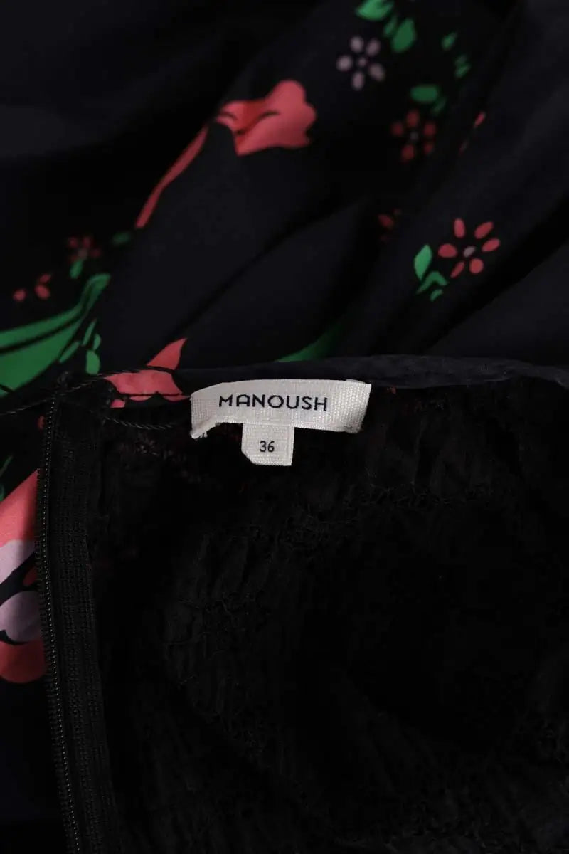 Robe Manoush Noir en Synthétique
