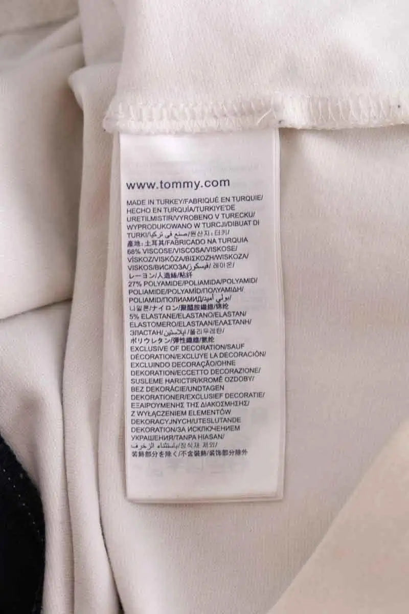T-shirt Tommy Hilfiger Marine en Viscose