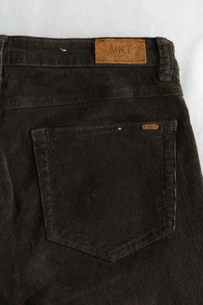 Pantalon droit Mkt Studio Kaki en Coton