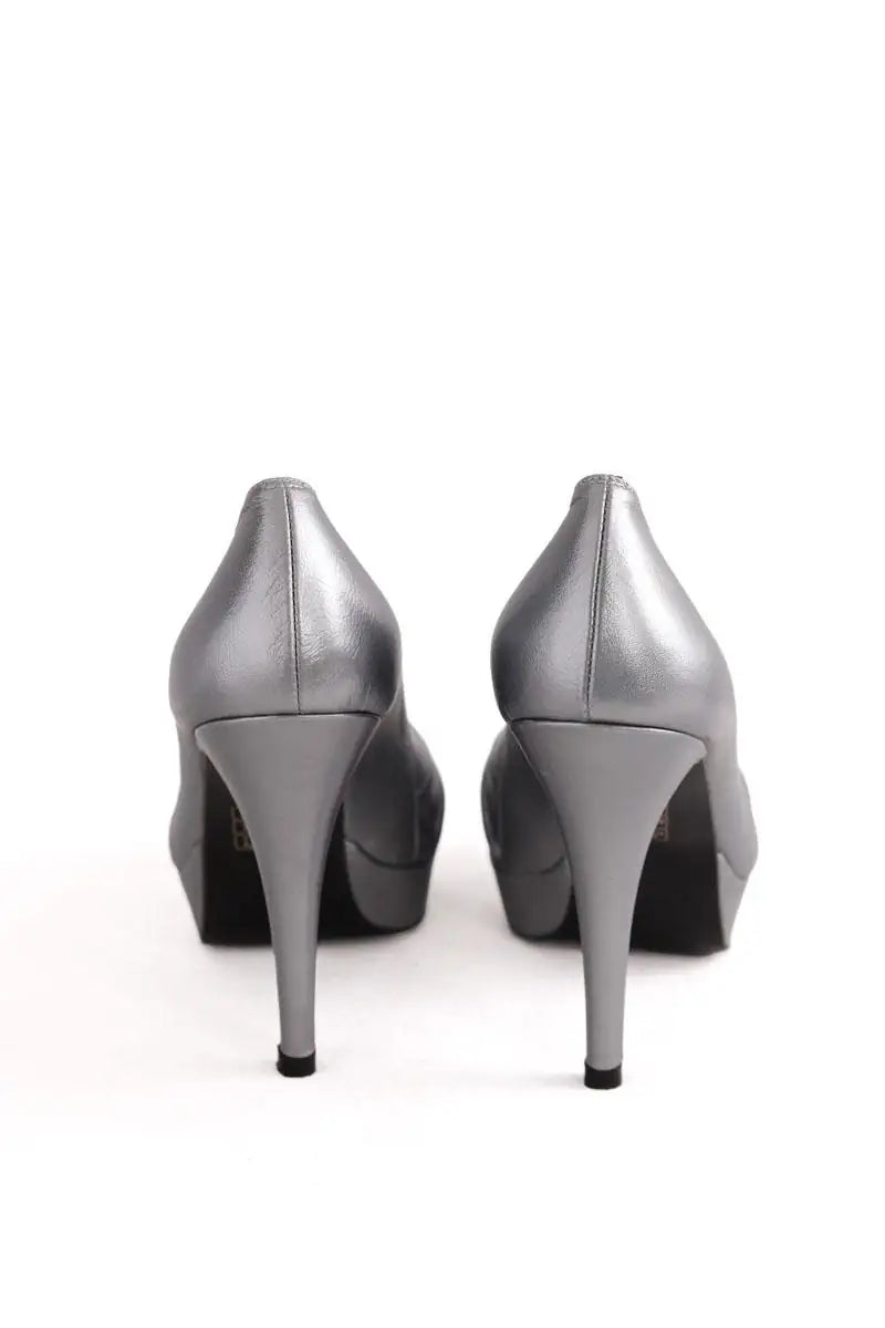 Talons Stuart Weitzman Argent en Cuir