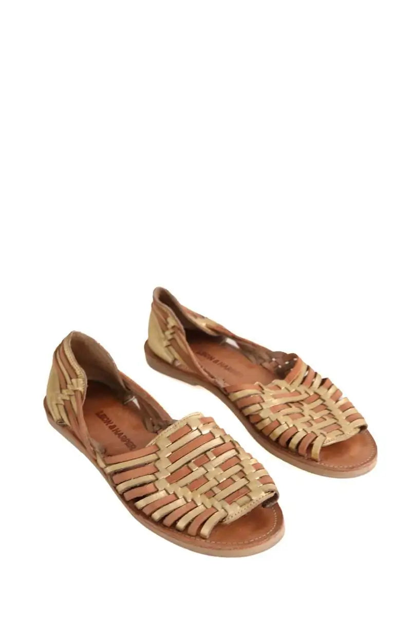 Espadrilles Leon & Harper Marron en Cuir