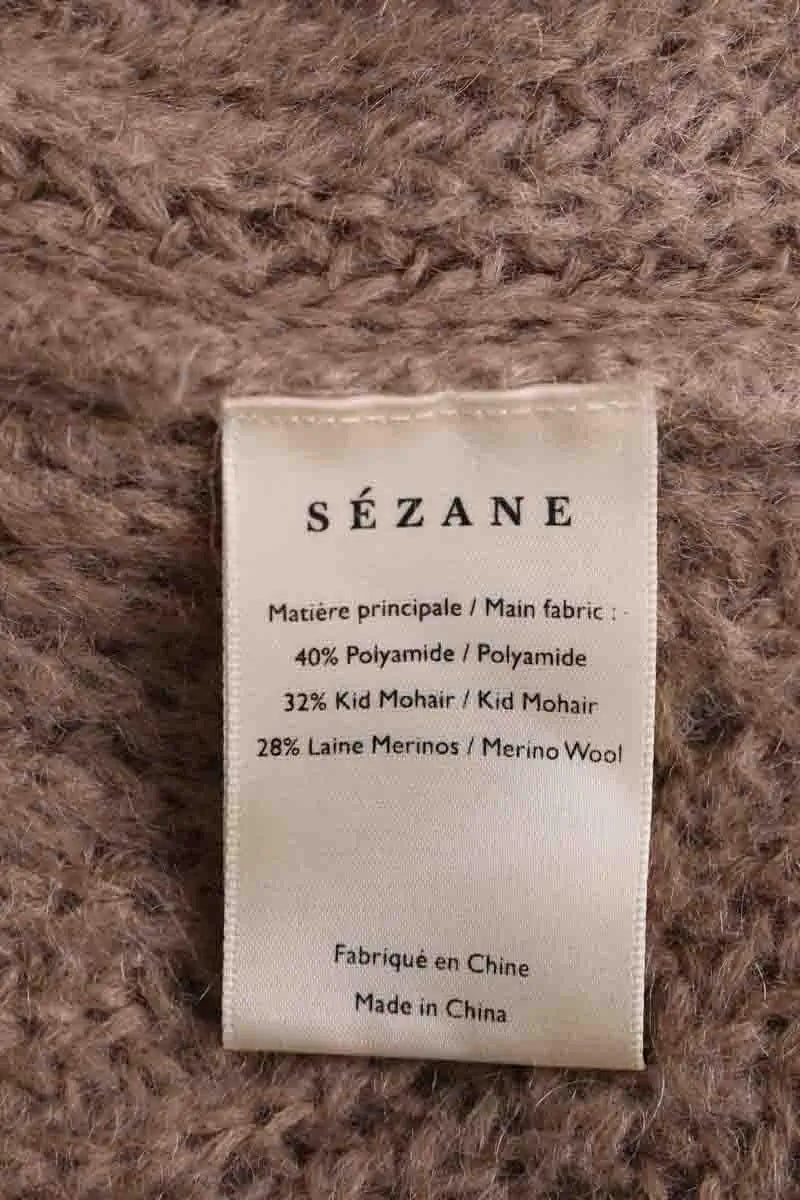 Pull Sézane Camel en Synthétique