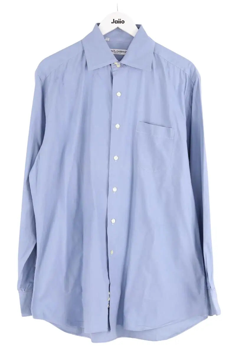 Chemise Dolce & Gabbana Bleu en Coton, taille L - Seconde Main