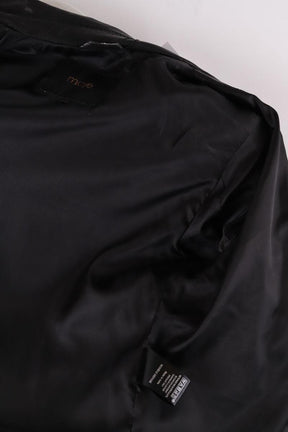 Veste en cuir Maje  Noir