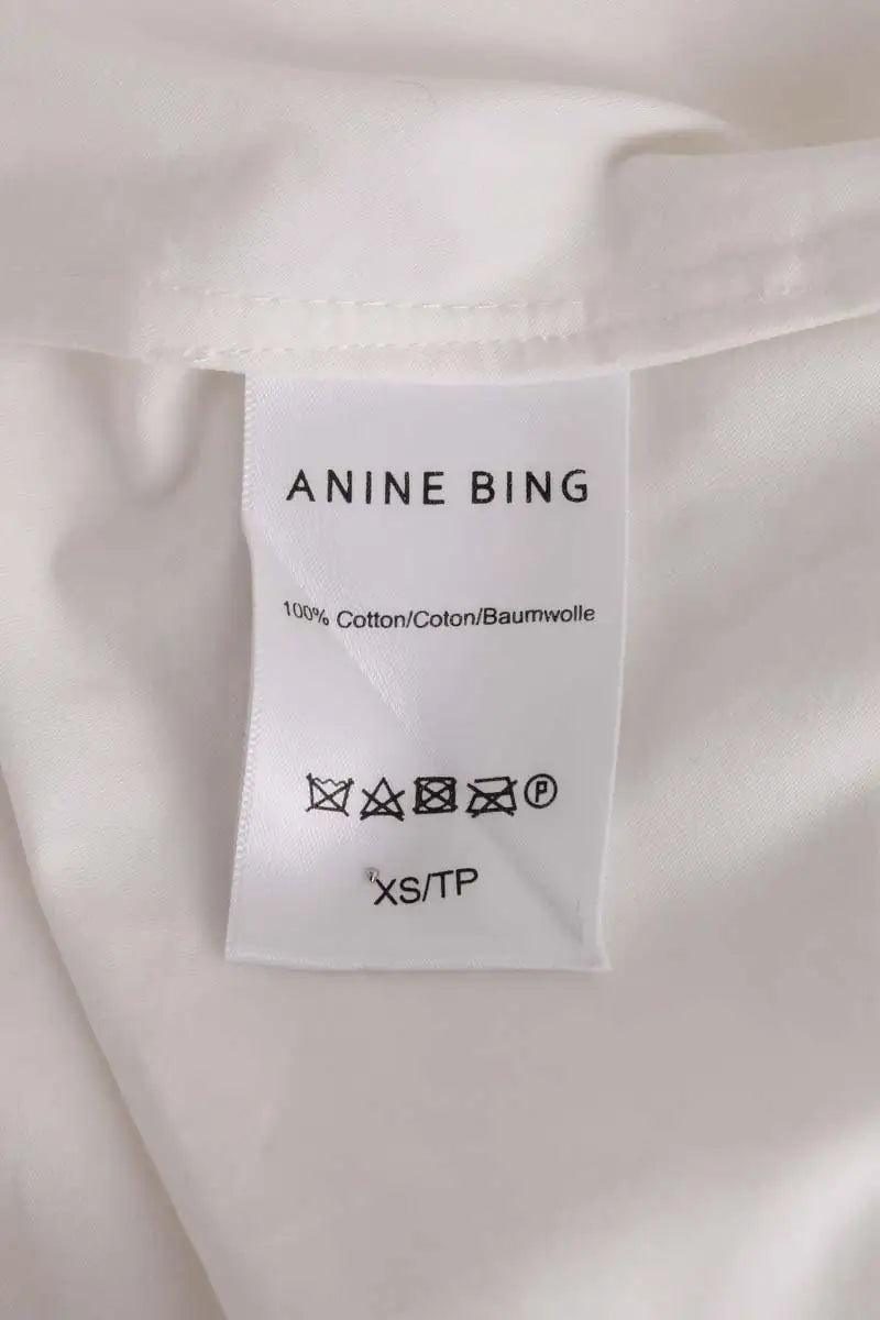 Chemise Anine Bing Blanc en Coton