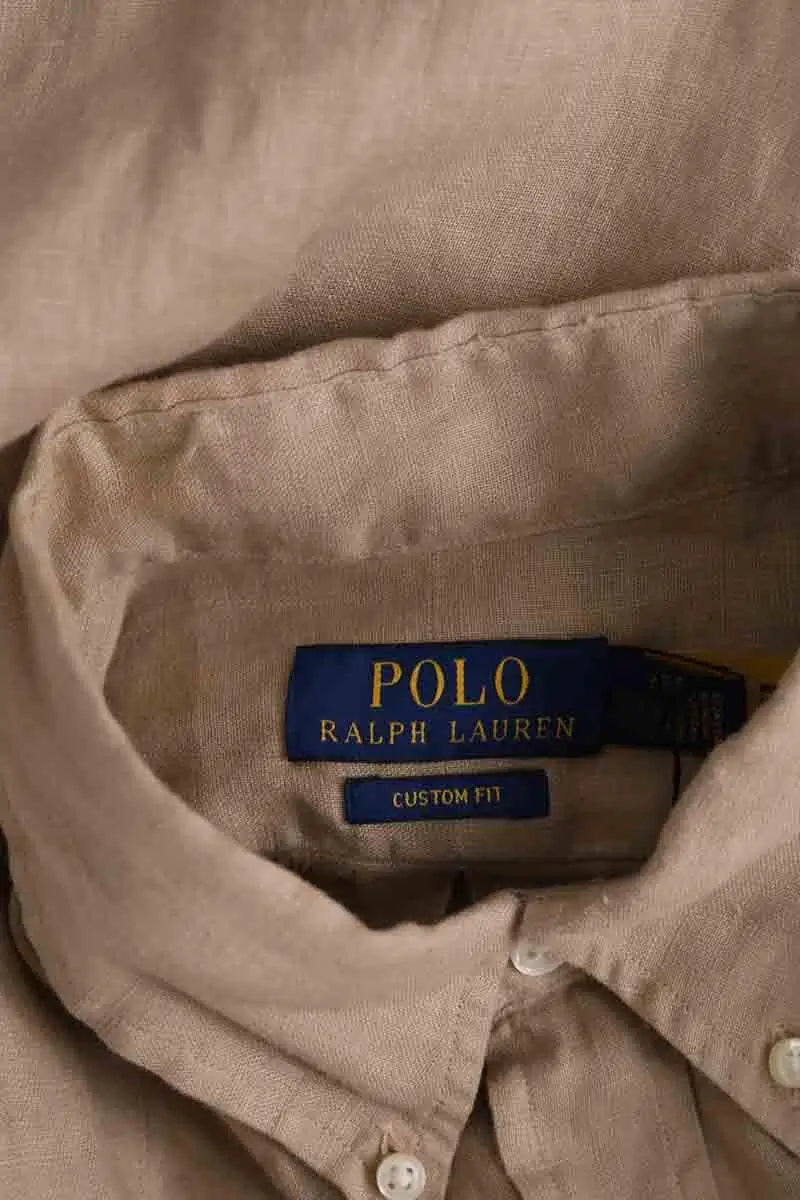 Chemise Ralph Lauren Beige en Lin