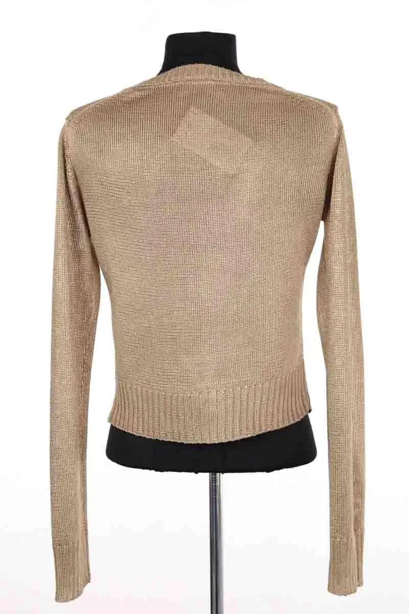 Pull Barbara Bui Doré en Synthétique