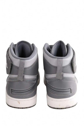 Baskets hautes Air Jordan Nike Argent en Cuir