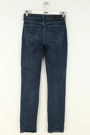Jean slim Levi's 712 Bleu en Coton