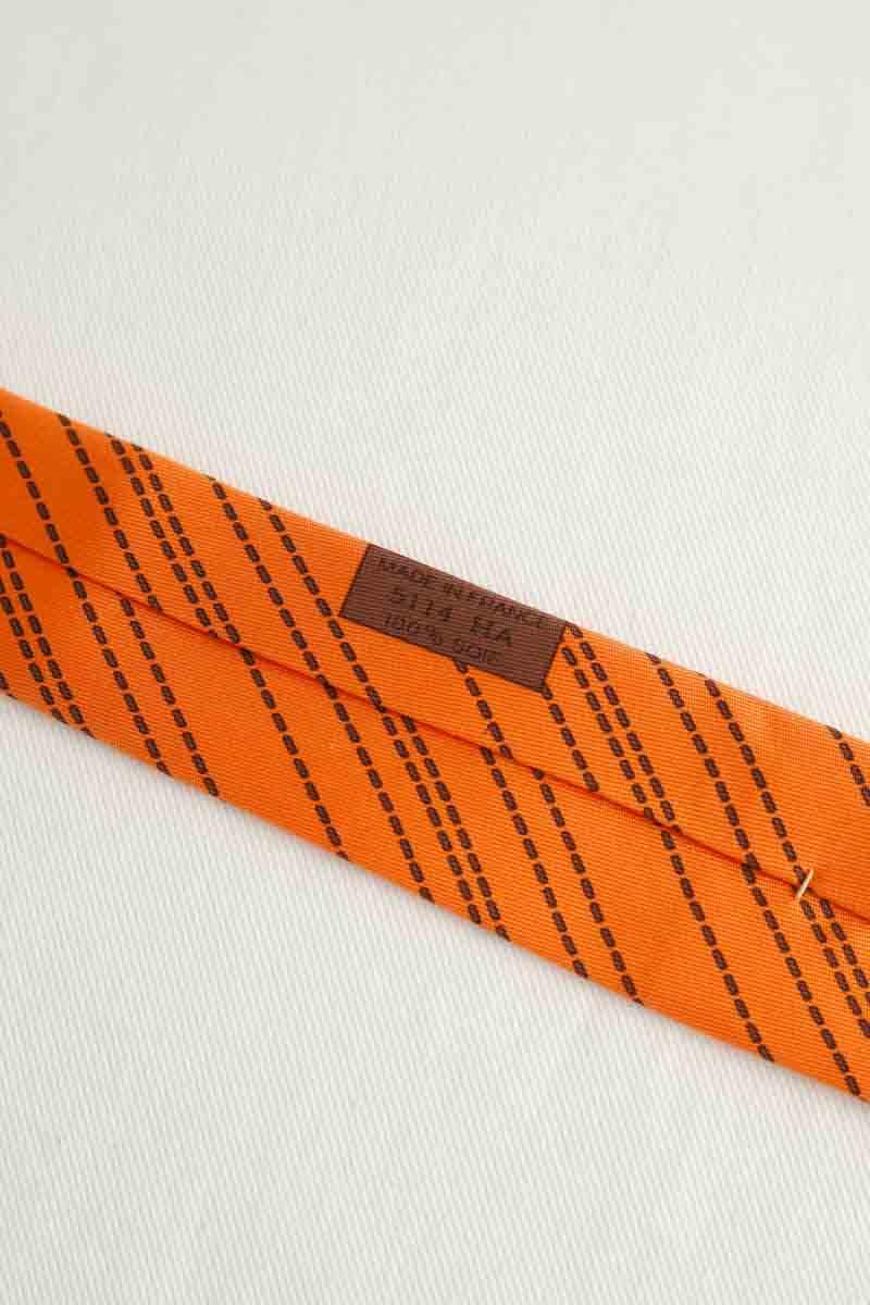 Cravate Hermès  Orange