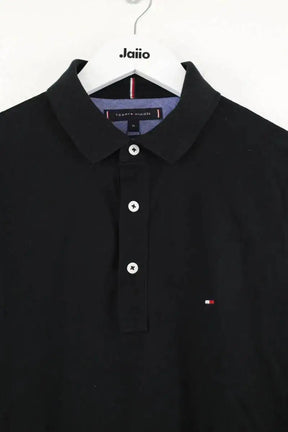 Polo Tommy Hilfiger Slim fit Noir en Coton