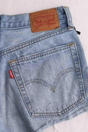 Mini short Levi's 501 Bleu en Coton