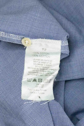 Chemise Des Petits Hauts Bleu en Coton