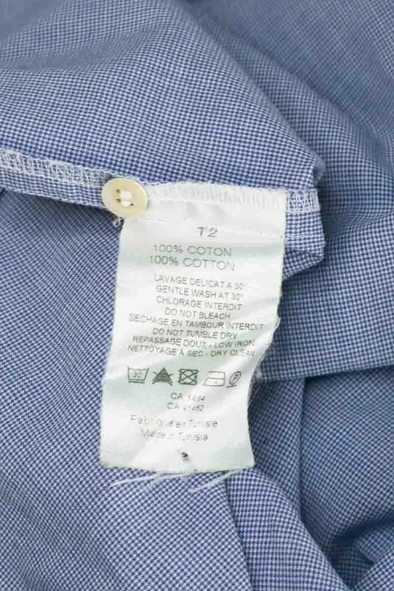 Chemise Des Petits Hauts Bleu en Coton