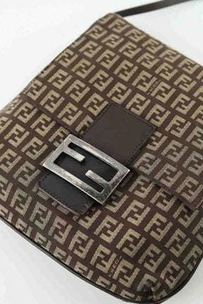 Sac à bandoulière Fendi Marron en Tissu