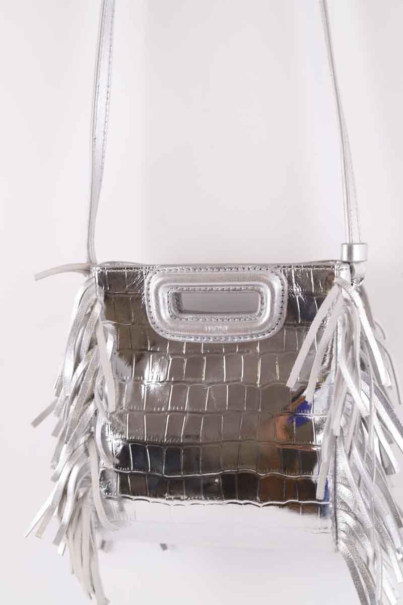Sacs à bandoulière Maje Sac M Argent