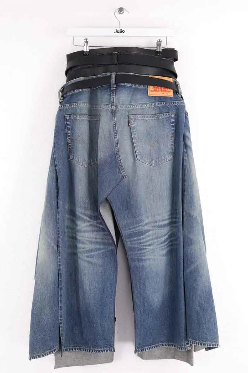 Jean large Comme Des Garçons Bleu en Coton