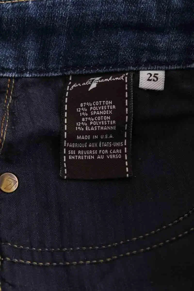 Jean bootcut 7 For All Mankind Bleu en Coton