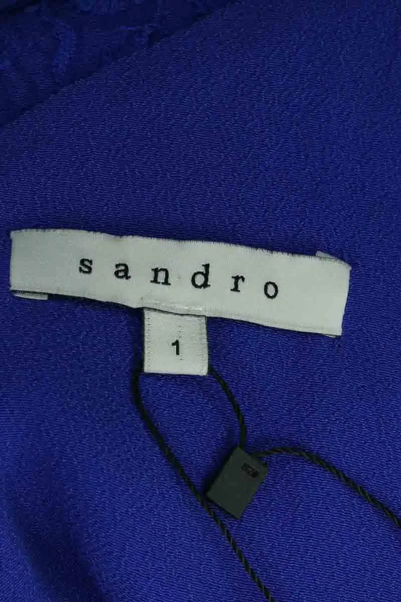 Robe Sandro Bleu en Synthétique
